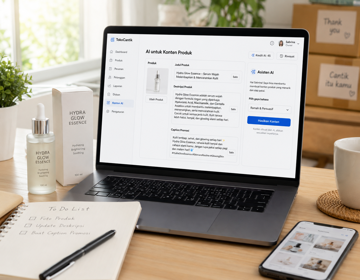 AI untuk Konten Produk: Judul, Deskripsi, dan Caption Jadi Lebih Cepat
