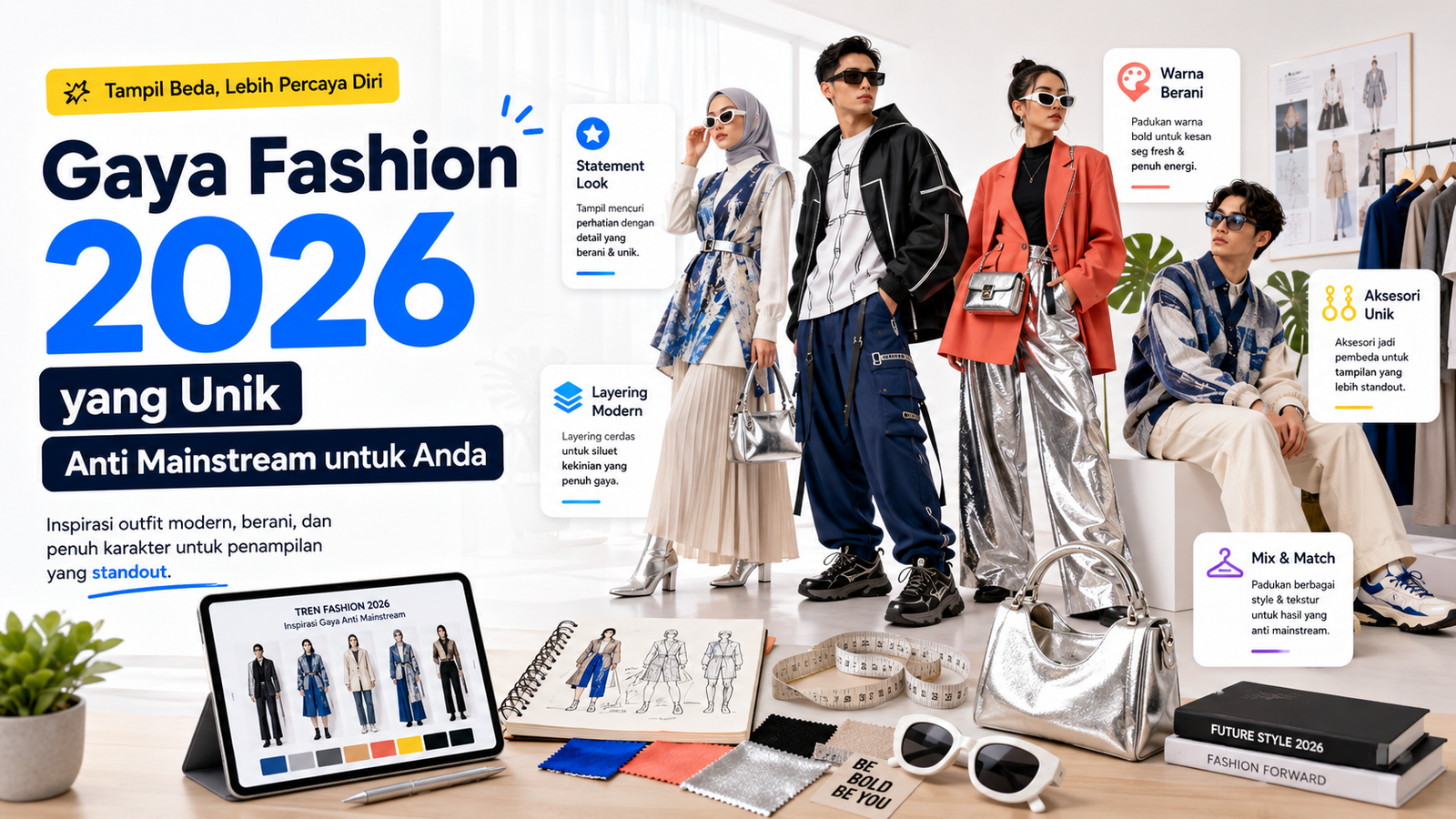 Gaya Fashion 2026 yang Unik dan Anti Mainstream untuk Anda