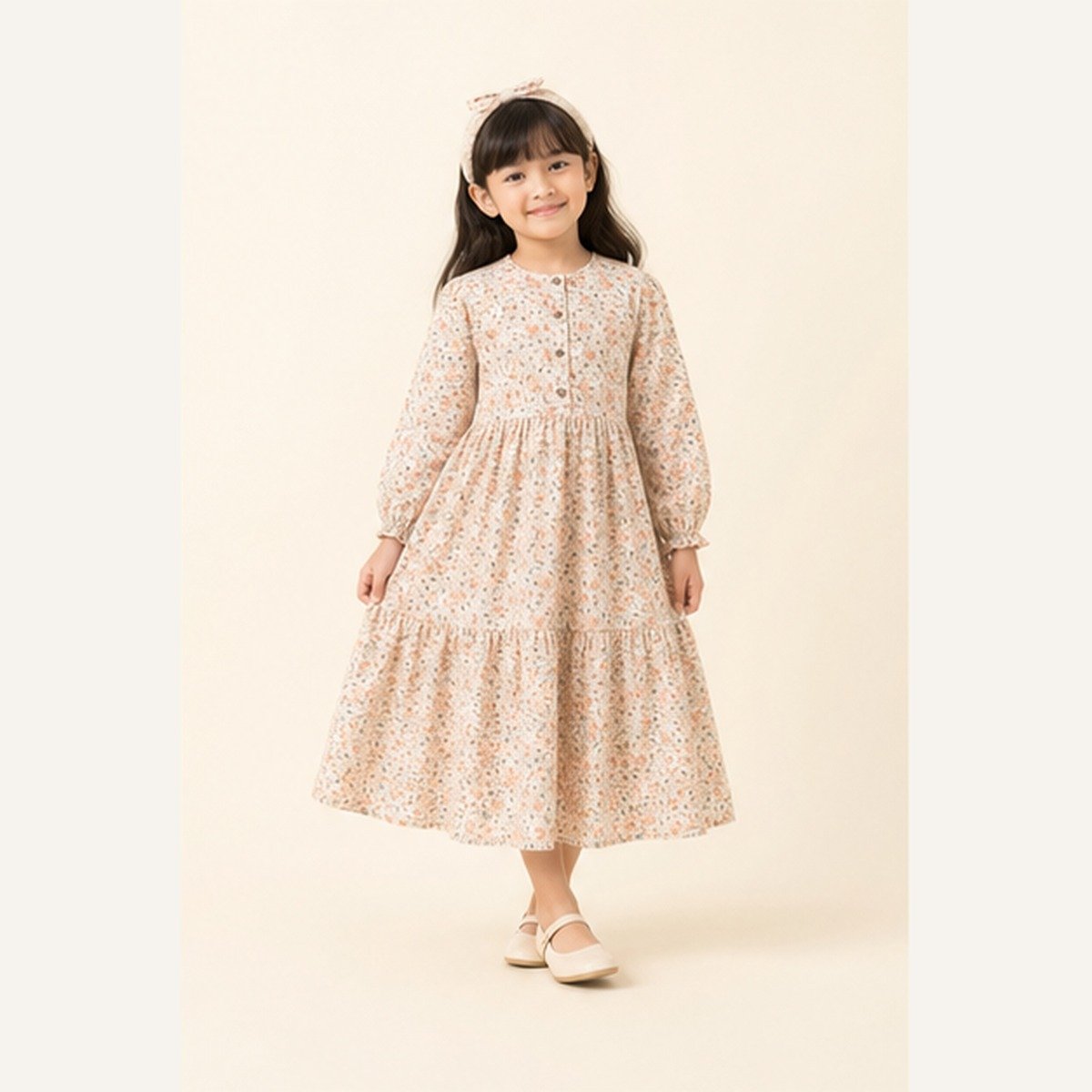 Dress Katun Anak Bunga